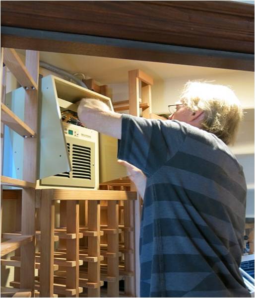 wine cellar cooling system installation