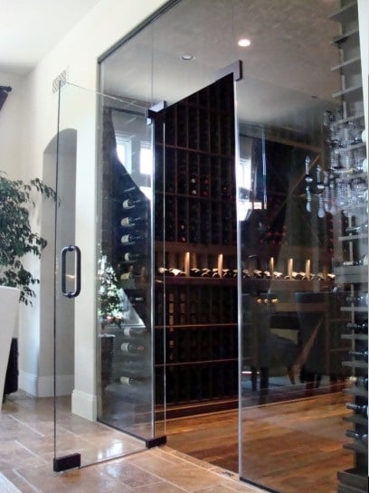 Custom wine cellar doors here!