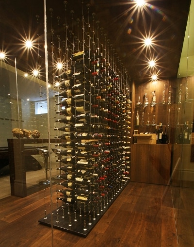 Custom Wine Cellars Los Angeles has a wide experience in building wine storage systems of various styles. The latest trend in cellar design involves the use of steel displays to achieve a contemporary look. Moreover, metal wine racks are ideal for any-sized cellar because they are efficient in maximizing space. Our team installs metal racking systems manufactured by the best in the industry, namely: Degré 12, STACT, VintageView, Cable Wine Systems, Ultra, and Kessick.