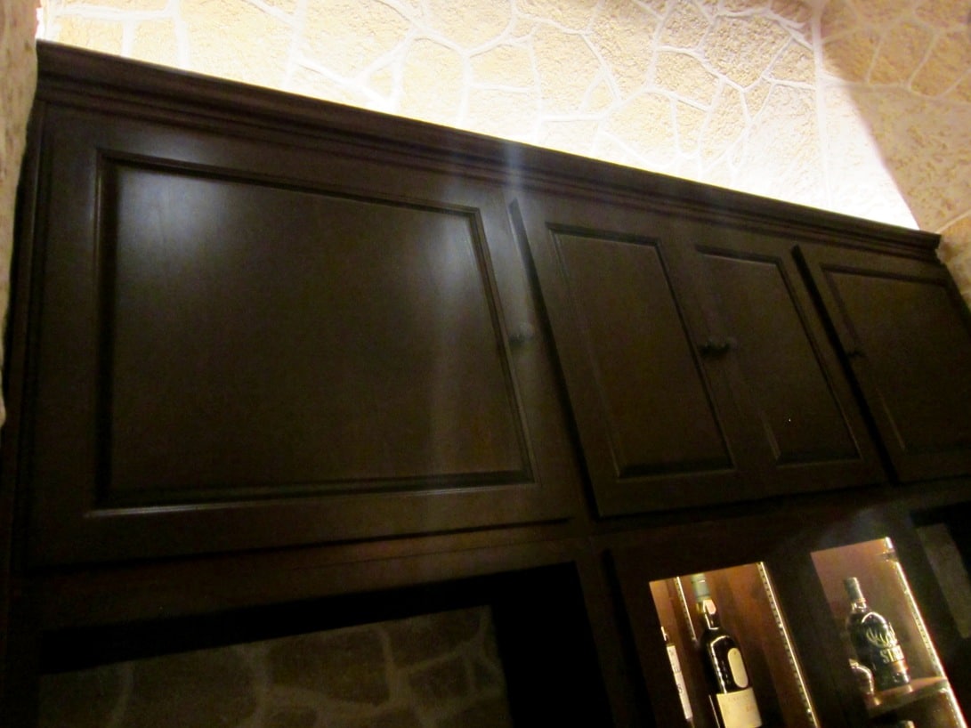 Home Bar Solid Cabinets by Phoenix Arizona Builders