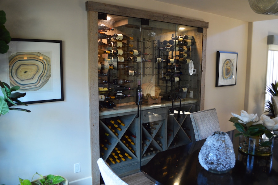 Modern Wine Closet Renovation Project in Phoenix